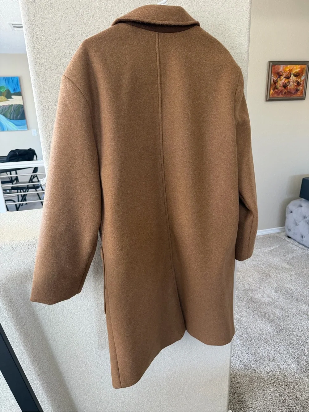 Old Navy Brown Single-Breasted Pea Coat